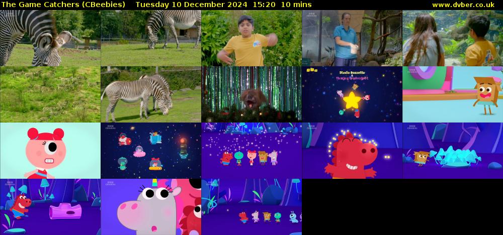 The Game Catchers (CBeebies) Tuesday 10 December 2024 15:20 - 15:30