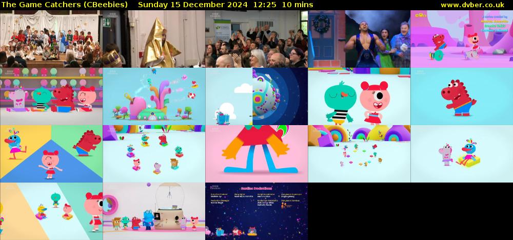 The Game Catchers (CBeebies) Sunday 15 December 2024 12:25 - 12:35