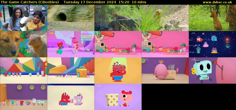 The Game Catchers (CBeebies) Tuesday 17 December 2024 15:20 - 15:30