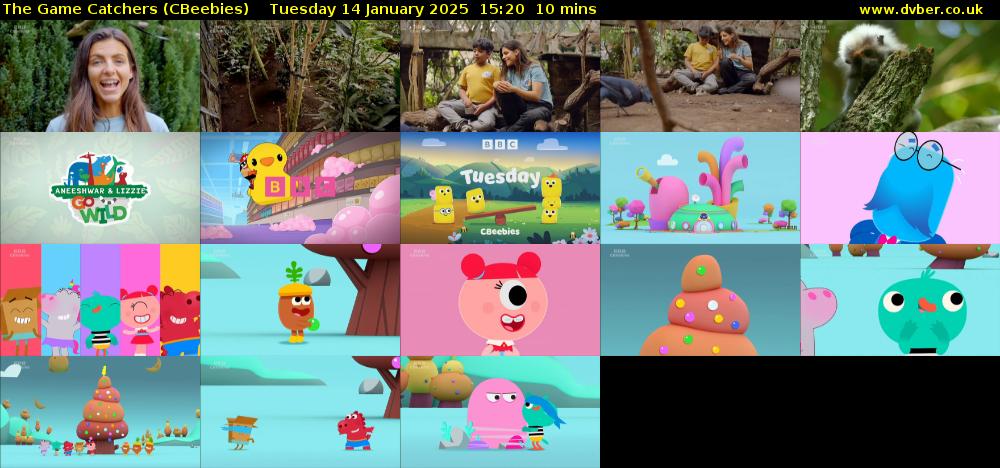 The Game Catchers (CBeebies) Tuesday 14 January 2025 15:20 - 15:30