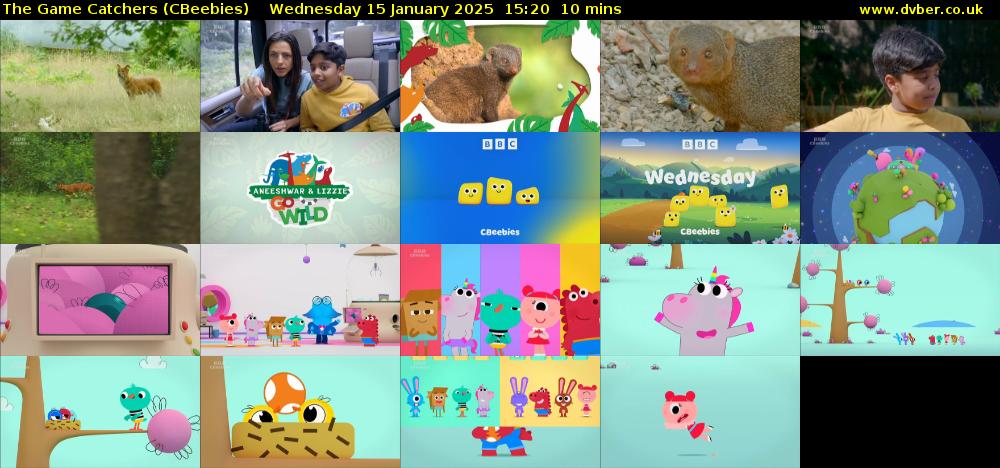 The Game Catchers (CBeebies) Wednesday 15 January 2025 15:20 - 15:30