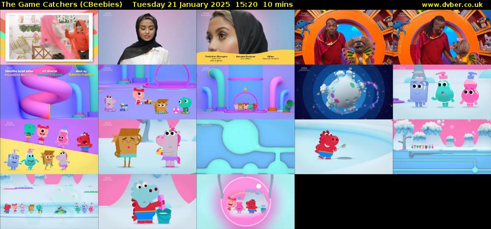 The Game Catchers (CBeebies) Tuesday 21 January 2025 15:20 - 15:30