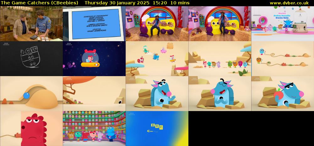 The Game Catchers (CBeebies) Thursday 30 January 2025 15:20 - 15:30