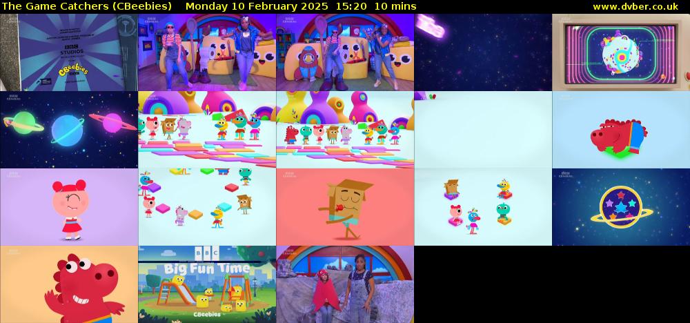 The Game Catchers (CBeebies) Monday 10 February 2025 15:20 - 15:30