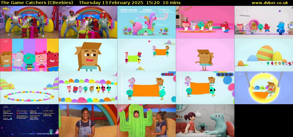 The Game Catchers (CBeebies) Thursday 13 February 2025 15:20 - 15:30