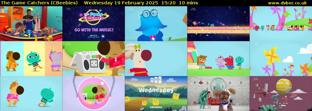 The Game Catchers (CBeebies) Wednesday 19 February 2025 15:20 - 15:30