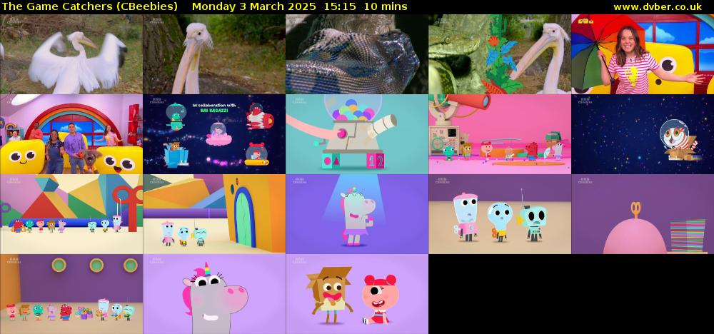 The Game Catchers (CBeebies) Monday 3 March 2025 15:15 - 15:25