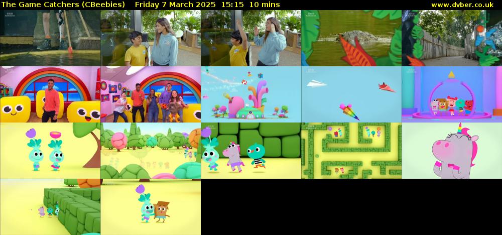 The Game Catchers (CBeebies) Friday 7 March 2025 15:15 - 15:25