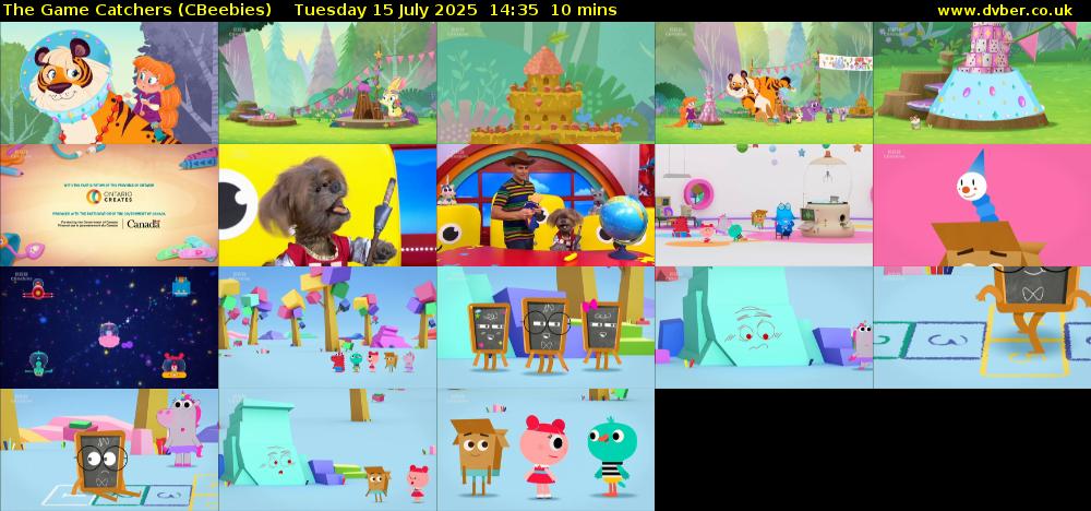 The Game Catchers (CBeebies) Tuesday 15 July 2025 14:35 - 14:45