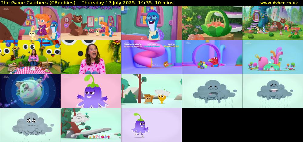 The Game Catchers (CBeebies) Thursday 17 July 2025 14:35 - 14:45