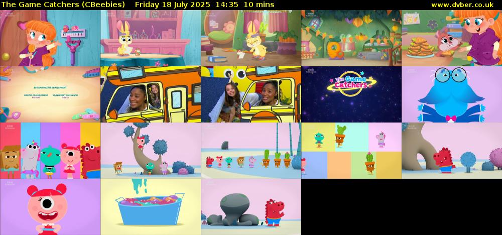 The Game Catchers (CBeebies) Friday 18 July 2025 14:35 - 14:45