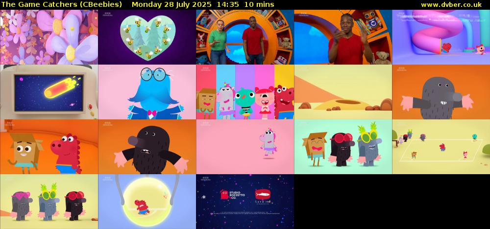 The Game Catchers (CBeebies) Monday 28 July 2025 14:35 - 14:45