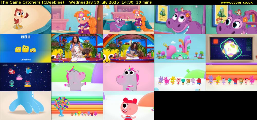 The Game Catchers (CBeebies) Wednesday 30 July 2025 14:30 - 14:40
