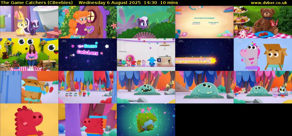The Game Catchers (CBeebies) Wednesday 6 August 2025 14:30 - 14:40