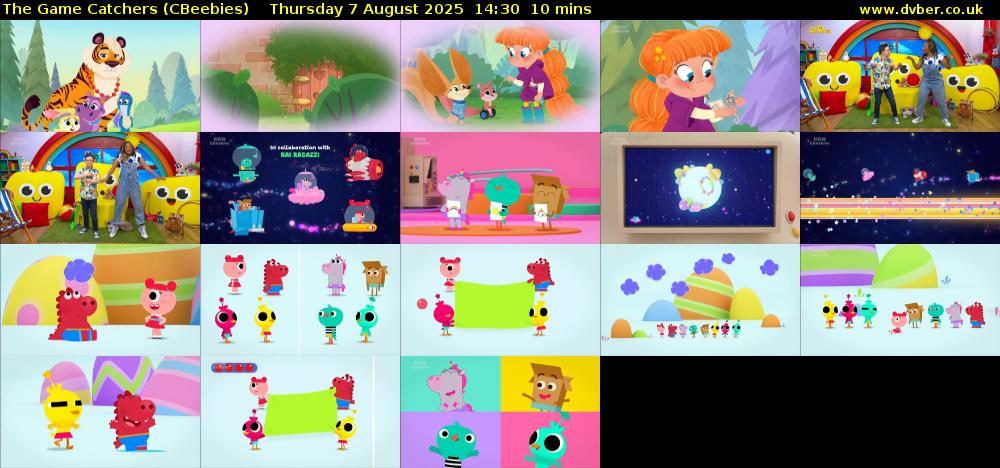 The Game Catchers (CBeebies) Thursday 7 August 2025 14:30 - 14:40