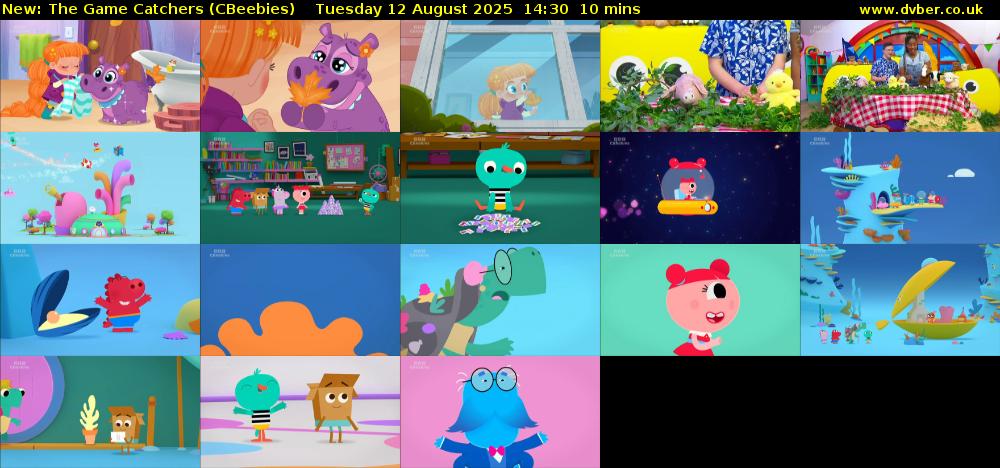 The Game Catchers (CBeebies) Tuesday 12 August 2025 14:30 - 14:40