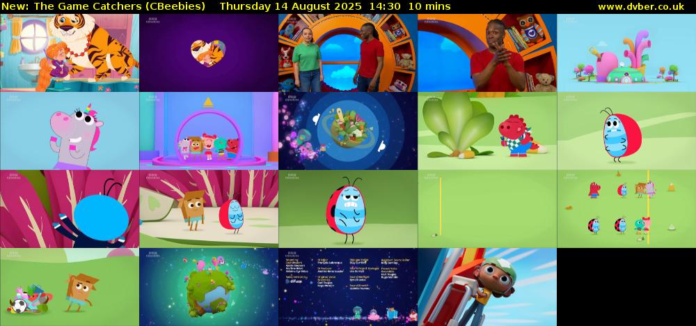 The Game Catchers (CBeebies) Thursday 14 August 2025 14:30 - 14:40