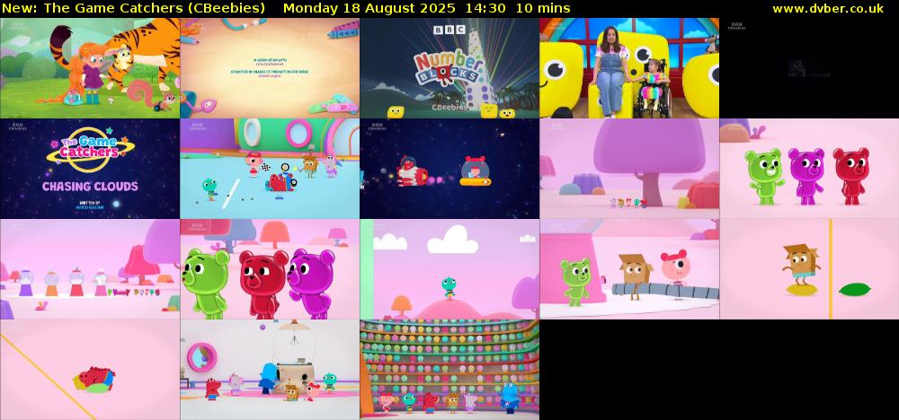 The Game Catchers (CBeebies) Monday 18 August 2025 14:30 - 14:40