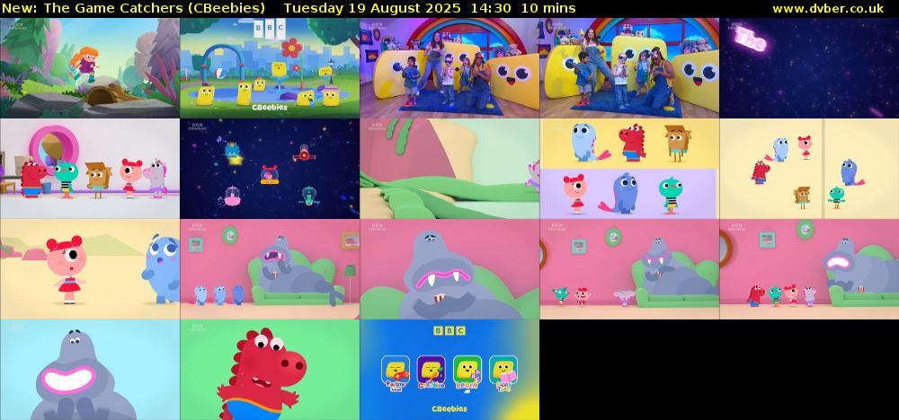 The Game Catchers (CBeebies) Tuesday 19 August 2025 14:30 - 14:40