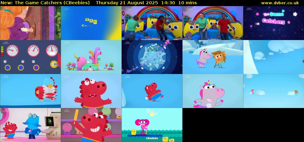 The Game Catchers (CBeebies) Thursday 21 August 2025 14:30 - 14:40
