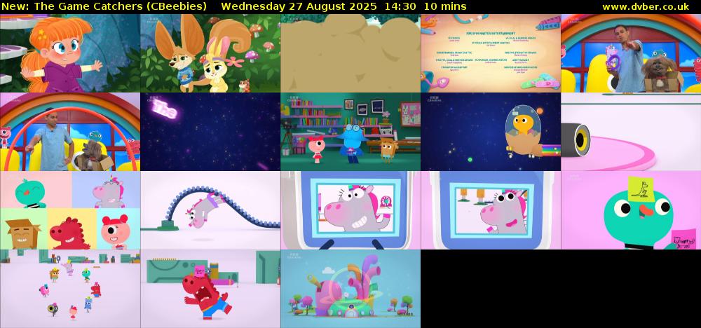 The Game Catchers (CBeebies) Wednesday 27 August 2025 14:30 - 14:40