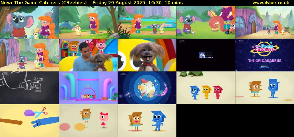 The Game Catchers (CBeebies) Friday 29 August 2025 14:30 - 14:40