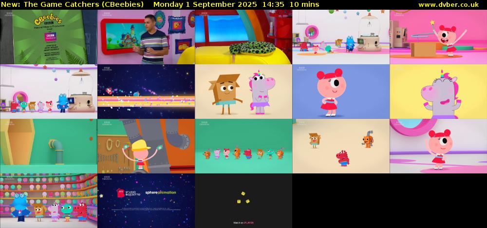The Game Catchers (CBeebies) Monday 1 September 2025 14:35 - 14:45