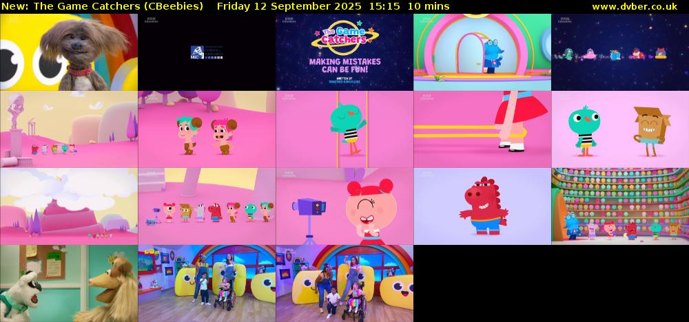 The Game Catchers (CBeebies) Friday 12 September 2025 15:15 - 15:25