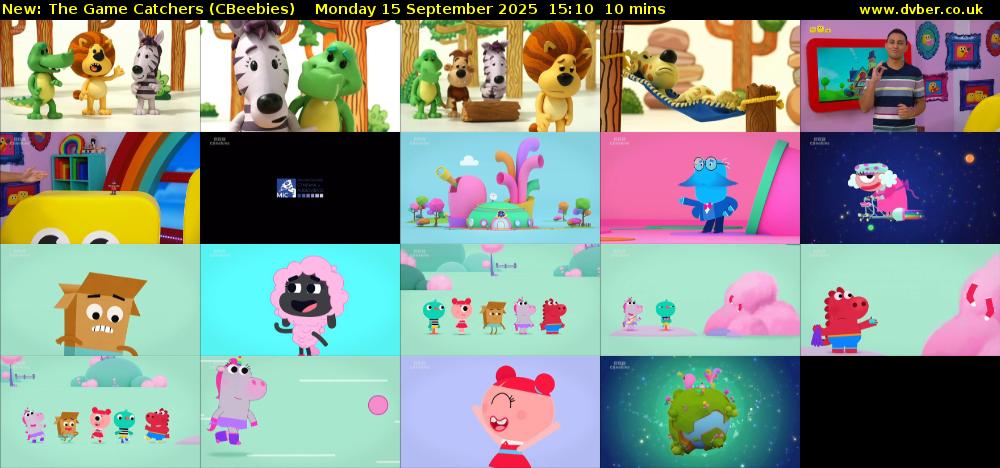 The Game Catchers (CBeebies) Monday 15 September 2025 15:10 - 15:20
