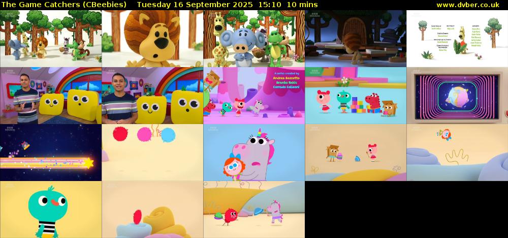 The Game Catchers (CBeebies) Tuesday 16 September 2025 15:10 - 15:20