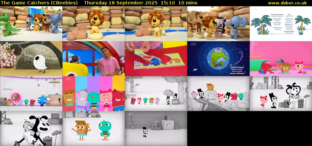The Game Catchers (CBeebies) Thursday 18 September 2025 15:10 - 15:20