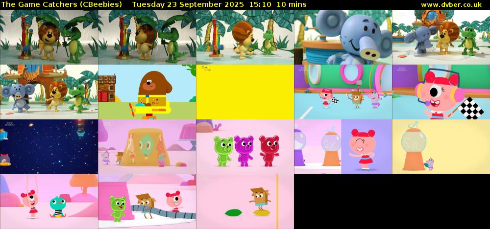 The Game Catchers (CBeebies) Tuesday 23 September 2025 15:10 - 15:20