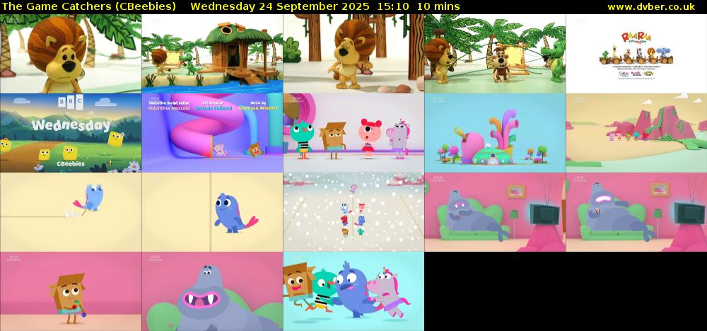 The Game Catchers (CBeebies) Wednesday 24 September 2025 15:10 - 15:20
