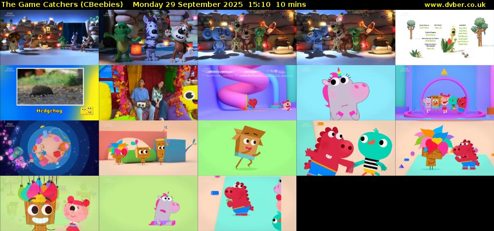 The Game Catchers (CBeebies) Monday 29 September 2025 15:10 - 15:20