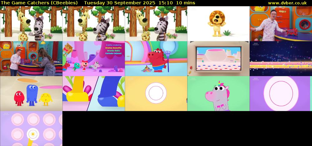 The Game Catchers (CBeebies) Tuesday 30 September 2025 15:10 - 15:20