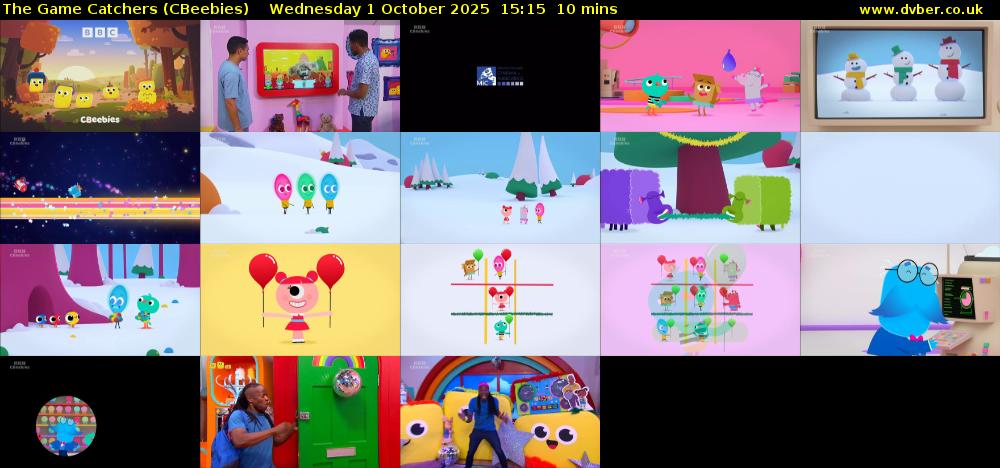 The Game Catchers (CBeebies) Wednesday 1 October 2025 15:15 - 15:25