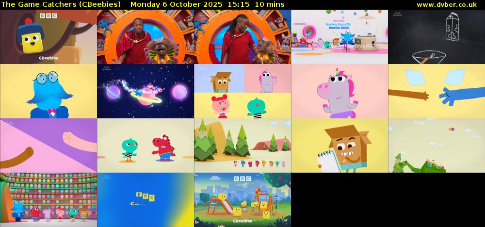 The Game Catchers (CBeebies) Monday 6 October 2025 15:15 - 15:25
