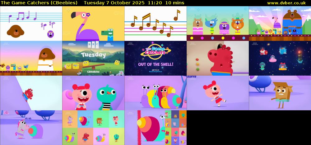 The Game Catchers (CBeebies) Tuesday 7 October 2025 11:20 - 11:30