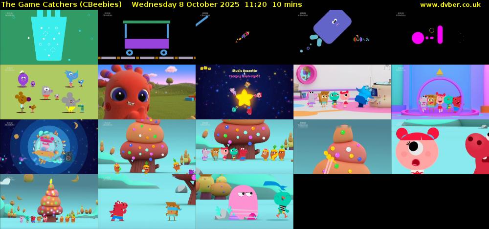 The Game Catchers (CBeebies) Wednesday 8 October 2025 11:20 - 11:30