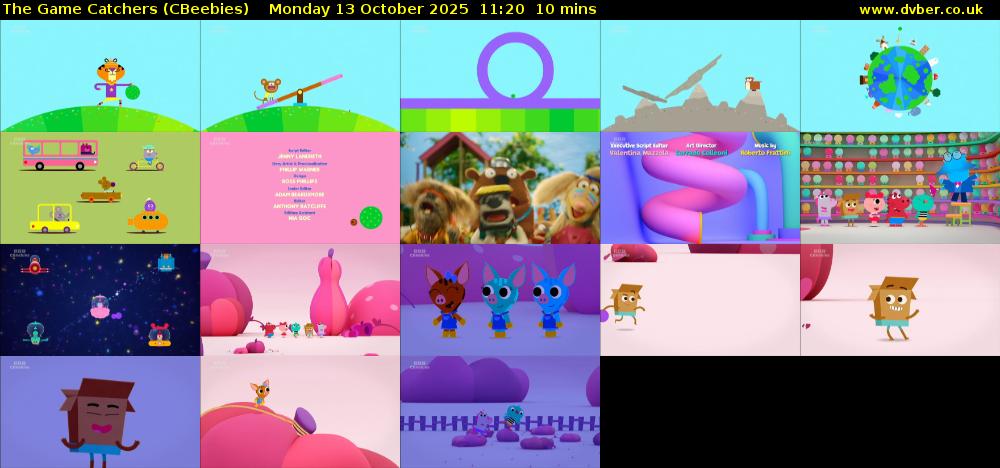 The Game Catchers (CBeebies) Monday 13 October 2025 11:20 - 11:30