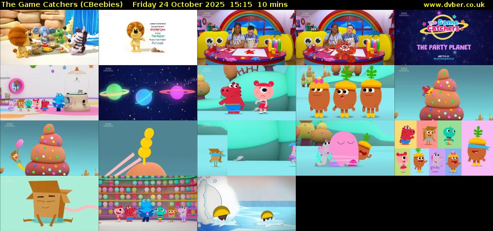 The Game Catchers (CBeebies) Friday 24 October 2025 15:15 - 15:25