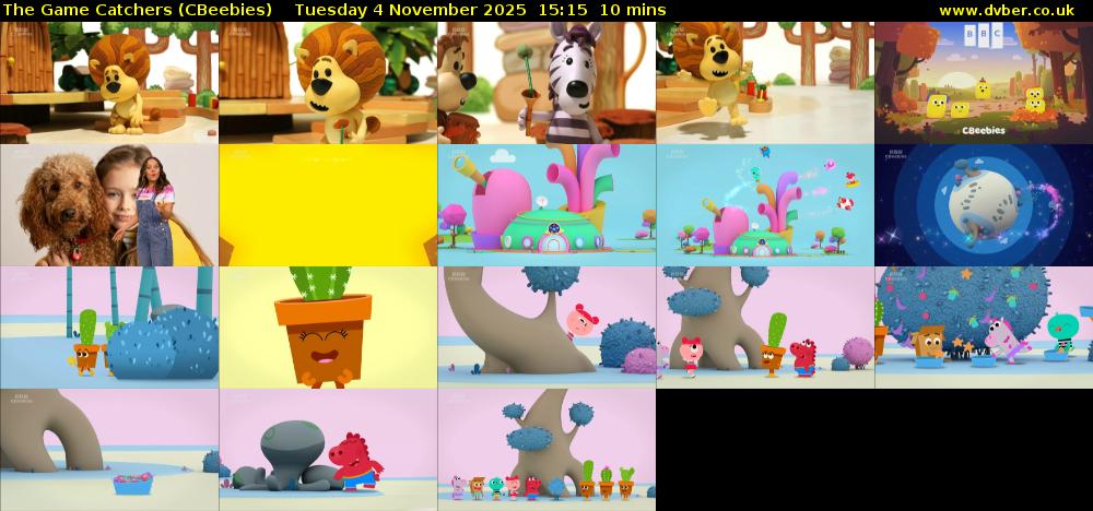 The Game Catchers (CBeebies) Tuesday 4 November 2025 15:15 - 15:25