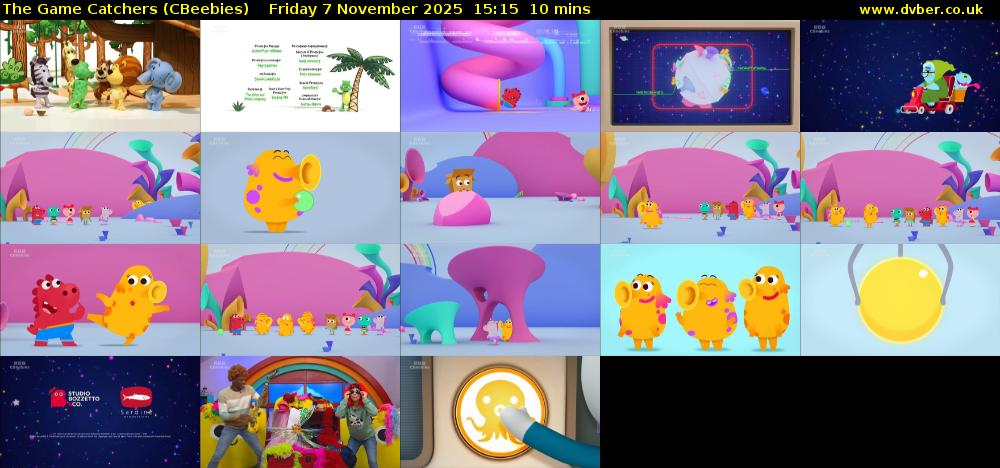 The Game Catchers (CBeebies) Friday 7 November 2025 15:15 - 15:25