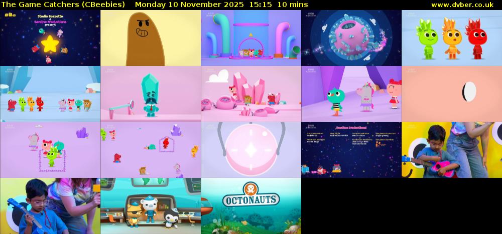 The Game Catchers (CBeebies) Monday 10 November 2025 15:15 - 15:25