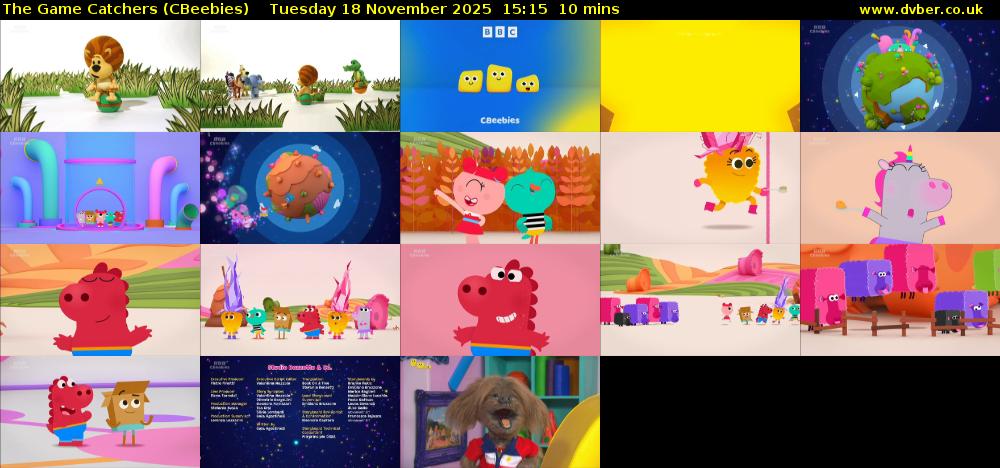 The Game Catchers (CBeebies) Tuesday 18 November 2025 15:15 - 15:25