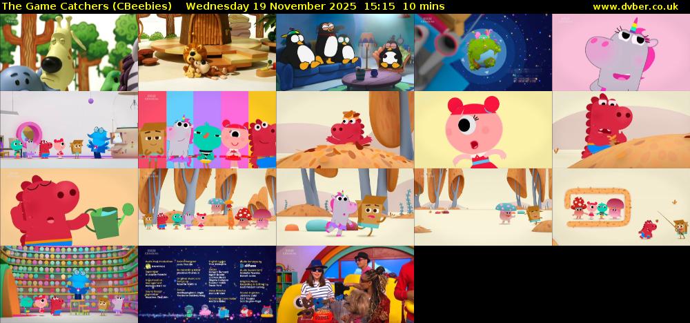 The Game Catchers (CBeebies) Wednesday 19 November 2025 15:15 - 15:25