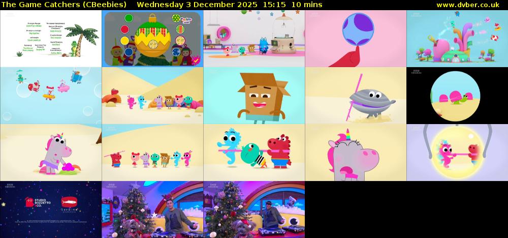 The Game Catchers (CBeebies) Wednesday 3 December 2025 15:15 - 15:25