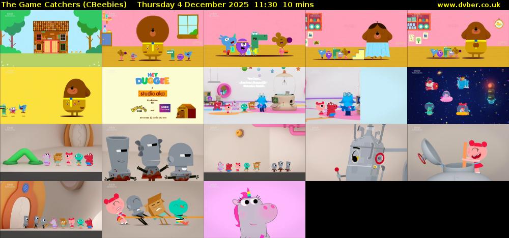 The Game Catchers (CBeebies) Thursday 4 December 2025 11:30 - 11:40