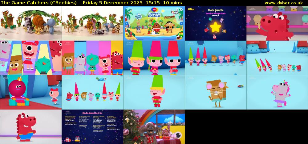 The Game Catchers (CBeebies) Friday 5 December 2025 15:15 - 15:25