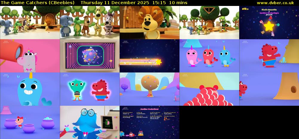 The Game Catchers (CBeebies) Thursday 11 December 2025 15:15 - 15:25